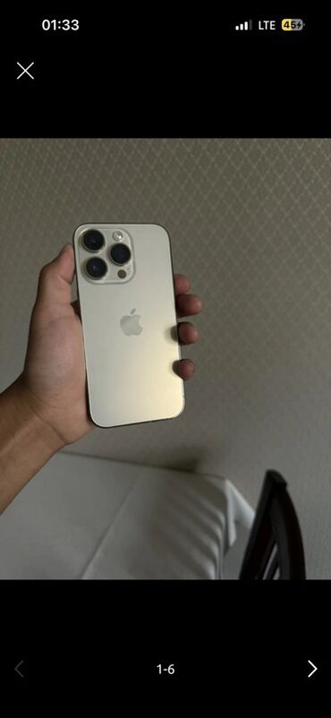 нерабочий телефон: IPhone 14 Pro, Б/у, 256 ГБ, Золотой, 100 %