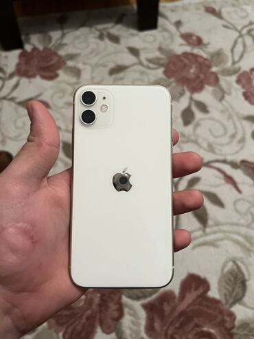 telefon satışı tap.az: IPhone 11, 64 GB, Ağ, Simsiz şarj, Face ID