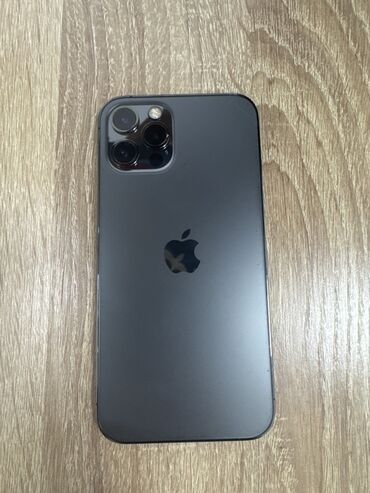 бу телефон токмок: IPhone 12 Pro, Колдонулган, 256 ГБ, Графит, Каптама