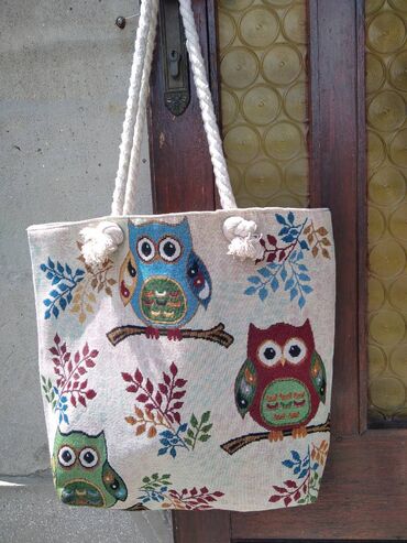 Torbe: Torba za rame, Materijal: Platno