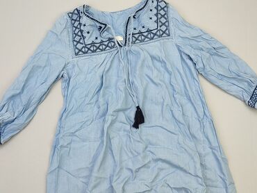 bluzki damskie błękitna: Tunika, H&M, XS, stan - Dobry