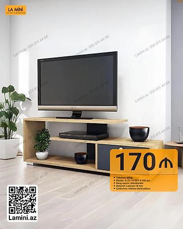 TV altlığı: Televizor altlığı - Ölçülər: Dərinlik 35 sm × Hündürlük 50 sm × — 1