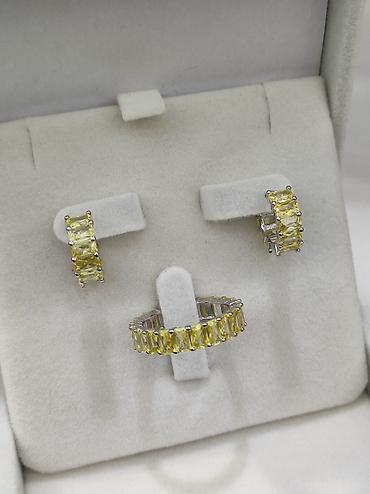 Серебряные наборы украшений: Серебро 925 пробы Размеры имеются Цена 3500 сом Можете — 6