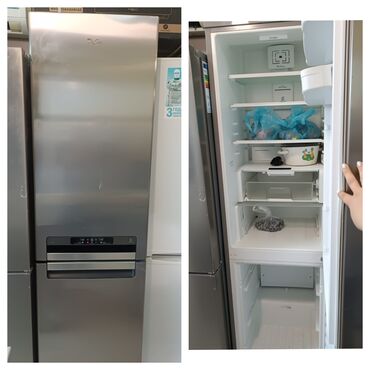 Paltaryuyan maşınlar: 2 qapılı Whirlpool Soyuducu Satılır, rəng - Gümüşü