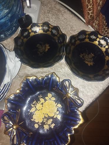 Yemək qabları dəsti 1 edədi 2 m- Nəfis çiçək naxışlı porselen