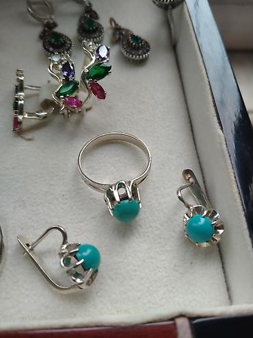 Серебряные наборы украшений: Серебро!!! Комплекты с натуральными камнями. Комплект с белым — 11