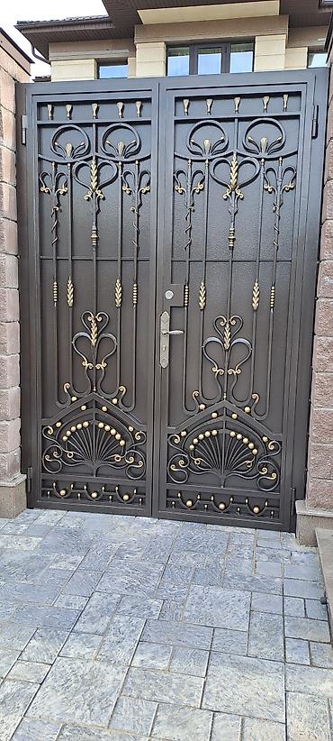 Другие малярные работы: Профессиональная покраска эксклюзивных кованых ворот, калиток — 1