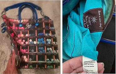 Torbe: GABS kožna torba. prelepa, šarena, ima zip celom dužinom i širinom — 5