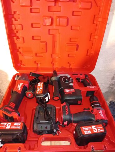 Milwaukee M18 Fuel simsiz elektrik alətləri dəsti, müxtəlif işlər üçün