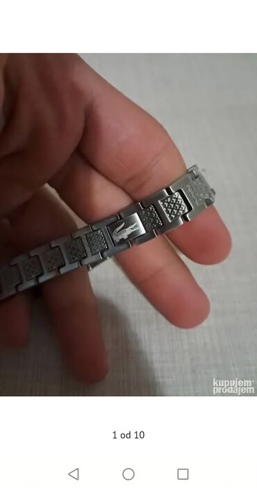 Narukvice: Narukvica Lacoste hirurški čelikCena:2200din — 4