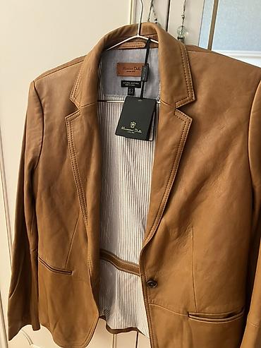 deri plaş: Pencək, Massimo Dutti, Dəri, S — 1