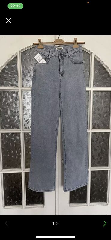 джинсы из: Прямые, Высокая талия