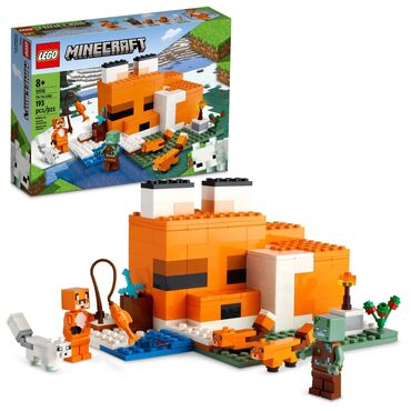 lego бишкек: Lego Minecraft 21178Лисья Хижина🦊, рекомендованный возраст 8+,193