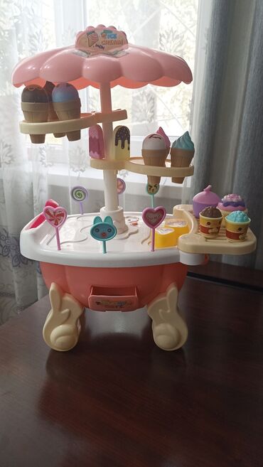 сколько стоит игрушечная кухня: Детский набор "Мороженое" 700с Набор "Фаст фуд" 500с Набор техники