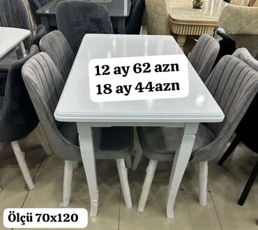 Masa və oturacaq dəstləri: Mətbəx üçün, Yeni, Açılmayan, Dördbucaq masa, 4 stul