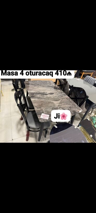 Masa və oturacaq dəstləri: Qonaq otağı üçün, Açılmayan, Dördbucaq masa, 4 stul -da lalafo.az — 10 Masa və oturacaq dəstləri: Qonaq otağı üçün, Açılmayan, Dördbucaq masa, 4 stul — 10