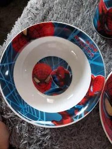 set posuđa za indukciju: SPIDERMAN TRODELNI KERAMICKI SET NOV SPAJDERMEN ZA DECU | Cene nisu — 8