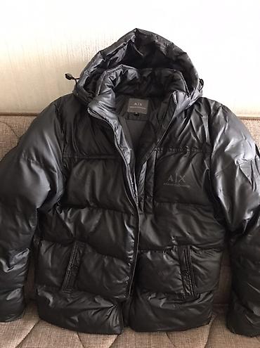 kisi godekce: Armani Exchange (A|X) kişilər üçün şişmə qış gödəkçəsi - Rəng: Qaralı — 1