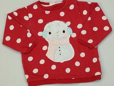 hm kombinezon czerwony: Sweatshirt, H&M, 12-18 months, condition - Fair