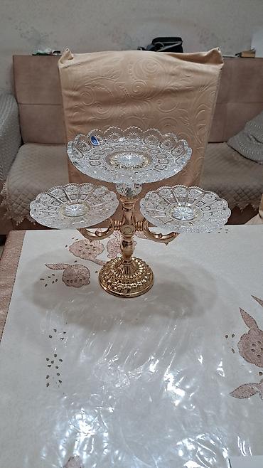 ev tortlari: Tort və şiriniyyat qabı, rəng - Qızılı — 1