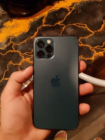 iphone telefon qiymetleri: IPhone 12 Pro, 256 GB, Mavi, Face ID