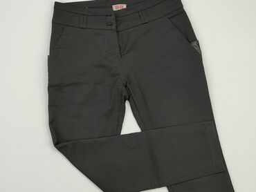 czarne spódnice jeansowe z przetarciami: Spodnie materiałowe, XS, stan - Dobry