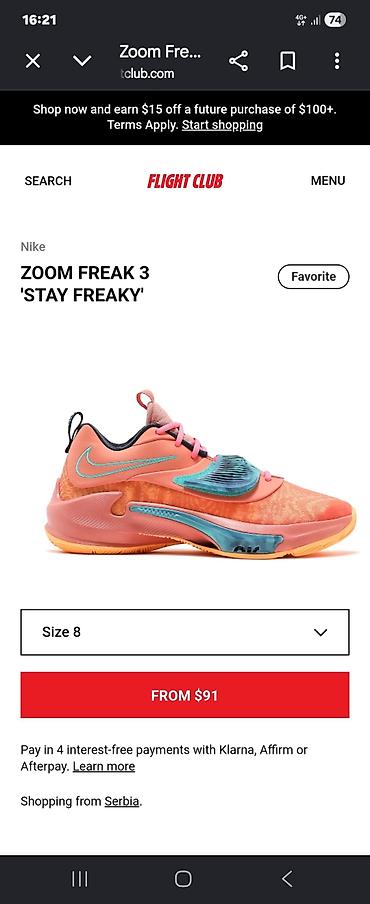 cari: Nike Zoom Freak 3 “Stay Freaky” patike za košarku,42 br 26.5 ug - — 1