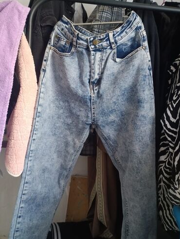 джинсы модные: Джинсы и брюки, цвет - Голубой, Новый