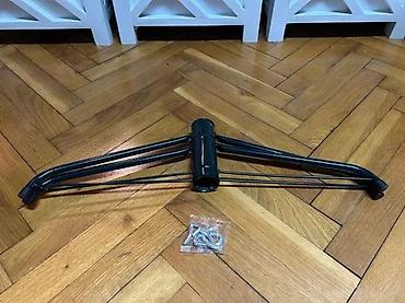 Praznična dekoracija: Metalno postolje za jelku – sklopivi X stalak - Stabilna metalna — 12