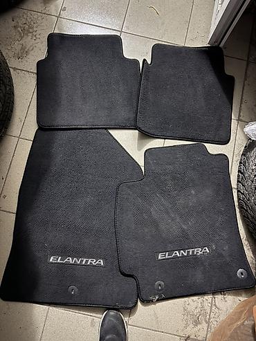 Родные Ворсовые Полики Для салона Hyundai, цвет - Черный, Б/у, Самовывоз