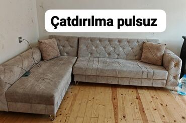 pulsuz taxta: Künc divan, İşlənmiş, Açılan, Bazalı, Parça, Çatdırılma yoxdur