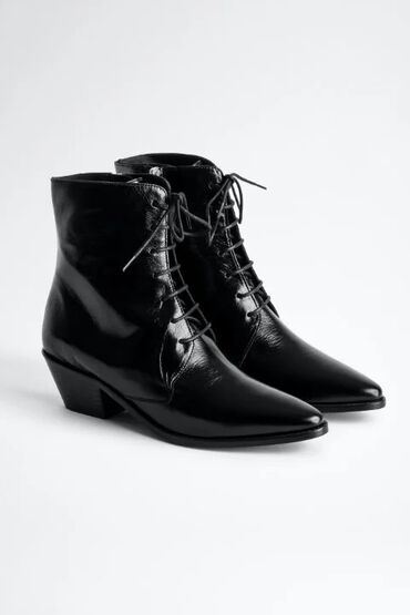 обувь из америки: Ботинки и ботильоны 36, цвет - Черный