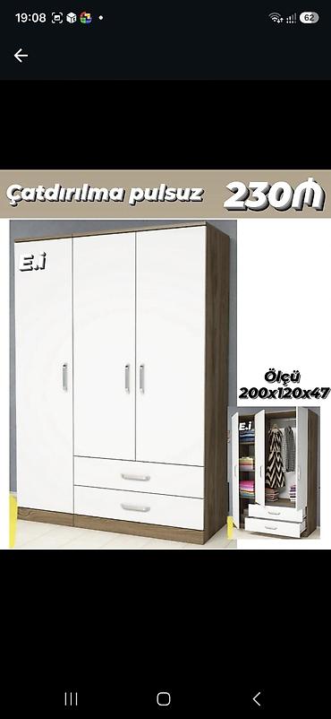şfanerler: *3 qapılı dolab 230Azn💥* ✔️ Rəng seçimi var ✔️ Matireal Rusiya — 2