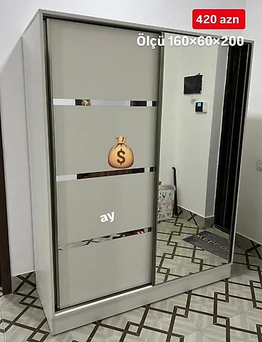 qedimi skaf: Yeni, 2 qapılı, Güzgülü, Kupe, Düz dolab — 1