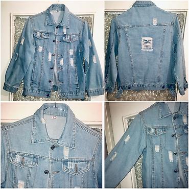 Джинсовые куртки: Джинсовая куртка, Осень-весна, 2XL — 6