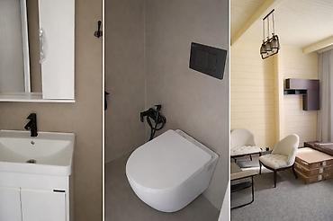 Продажа коттеджей и домов: Дом с отделкой и мебелью Планировка и метраж: - 1этаж: Кухня — 8