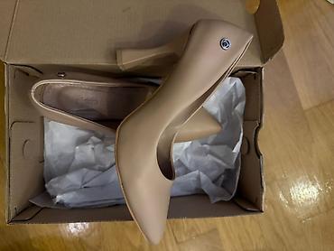 Туфли: Pierre Cardin qadın tuflisi - Model: klassik nasos/pump - Rəng: bej — 1
