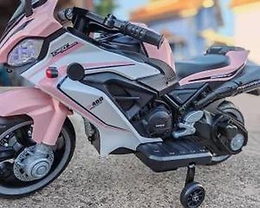 avion igracka za decu: Dečiji električni motor – sportski model sa pomoćnim točkićima - — 8