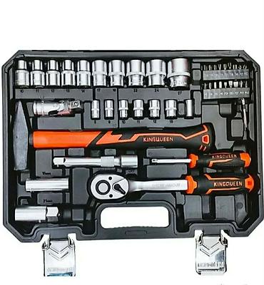 uradi sam merdevine akcija: KINGQUEEN profesionalni set alata – 58 delova (1/4" i 1/2") Kompletan — 4