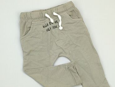 spodnie dresowe na szczupłego chłopca: Sweatpants, 12-18 months, condition - Good