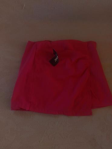 mini etek: Qadın ətəyi – parlaq çəhrayı rəng - Model: qısa/knee-yə yaxın — 1