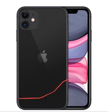 самсунг батарейка: IPhone 11, Колдонулган, 64 ГБ, Кара, Каптама, 75 %