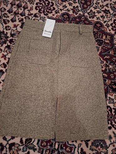 koja etek: Tweed tərzli yubka – Bonita - Dizayn: Düz kəsim, dizə yaxın uzunluq — 3