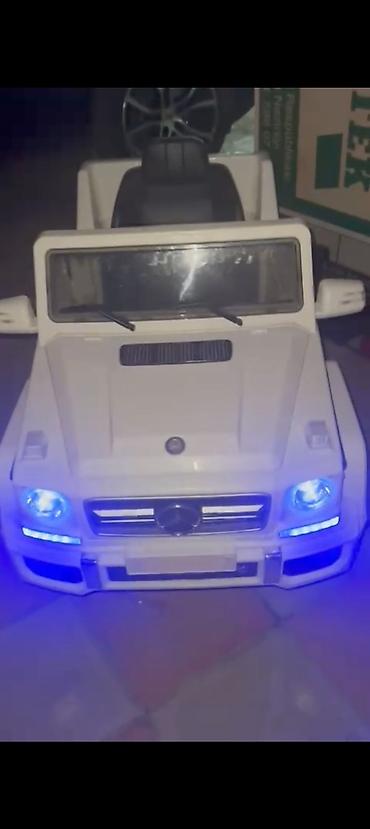Детские электрокары: Uşaq elektrik maşını – Mercedes-Benz G-Class (AMG dizaynı), ağ rəng — 4