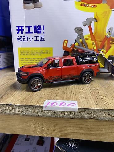 Игрушечный пикап-джип Off-Road (красный) - Металлический кузов с