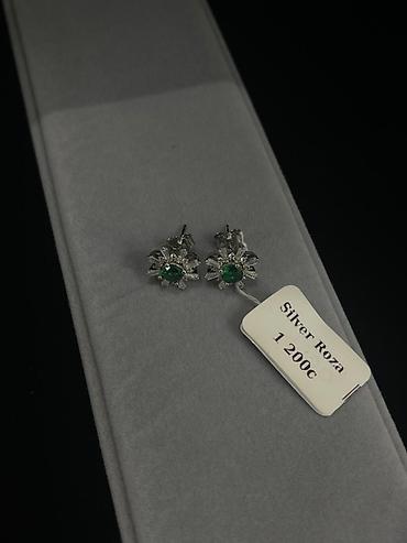 Серебряные серьги: Серебряные серьги, Проба 925, Фианит, Женские — 20