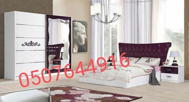 Yataq otağı dəstləri: İkinəfərlik çarpayı, 2 tumba, Termo, Dolab, Azərbaycan, Yeni — 10