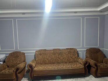 Комплекты мягкой мебели: Комплект мягкой мебели, Б/у, Самовывоз, цвет - Коричневый — 12