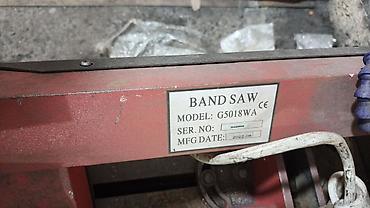 lent mişar: Metal lentə mişarı – Model G5018WA - Tip: Band Saw (lentə mişarı), CE — 2