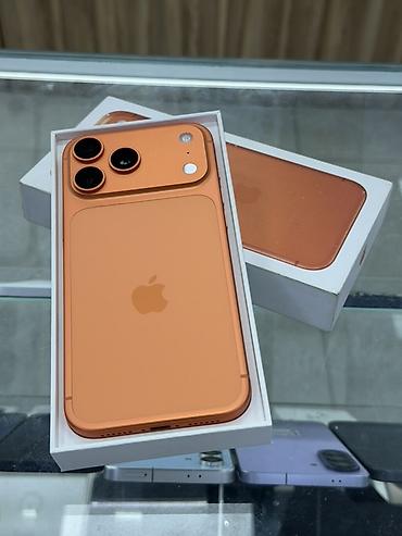 poco x: IPhone 17 Pro Max, Б/у, 256 ГБ, Оранжевый, Защитное стекло, Чехол, Кабель, 100 % — 1
